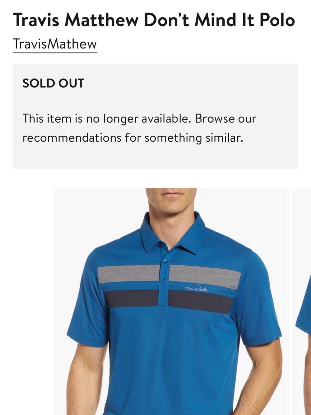 Travis Mathew Don’t mind It Golf Polo